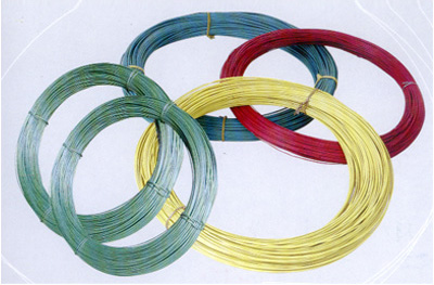 0.16 Eur/meter 32 M Iron Wire Green 1.0 Mm PVC Coated Binding Wire